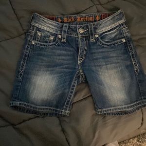 Rock Revival Sasha Bermuda Denim Shorts